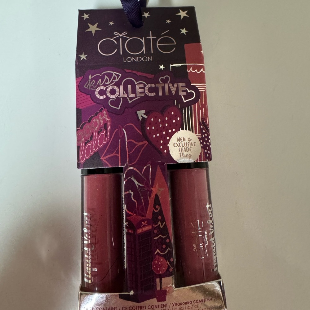 Ciate Mini Liquid Velvet Duo — Plum Purple & Berry Pink